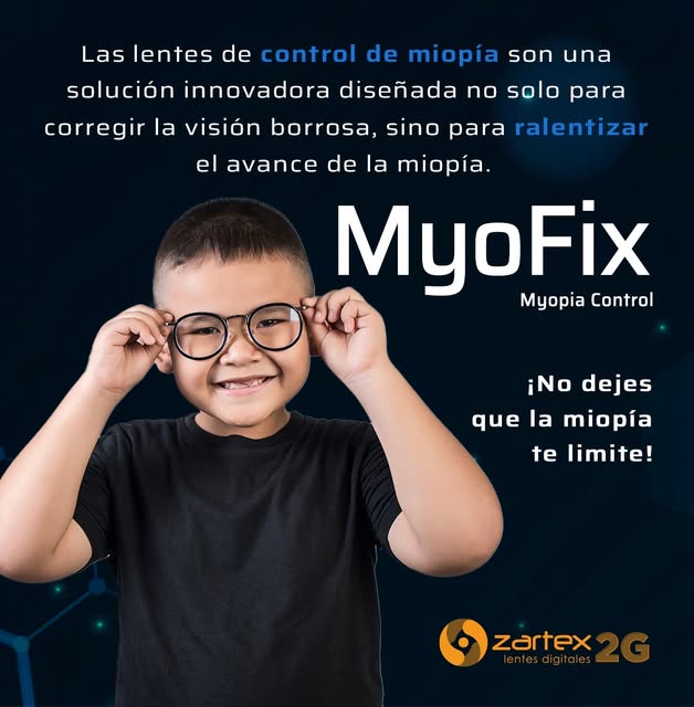 Deteniendo la Miopía Infantil: Una Nueva Mirada desde Vertex 2 Lentes MyoFix para control de miopía infantil
